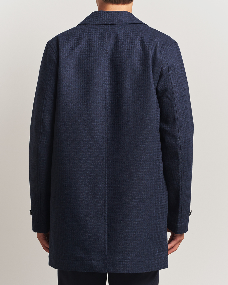 Mies | Takit | PS Paul Smith | Wool Dogtooth Coat Blue