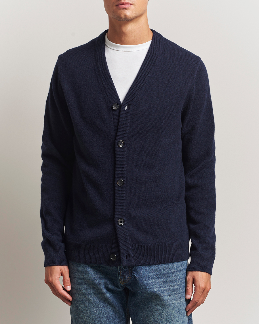Mies | Puserot | PS Paul Smith | Merino Knitted Cardigan Blue