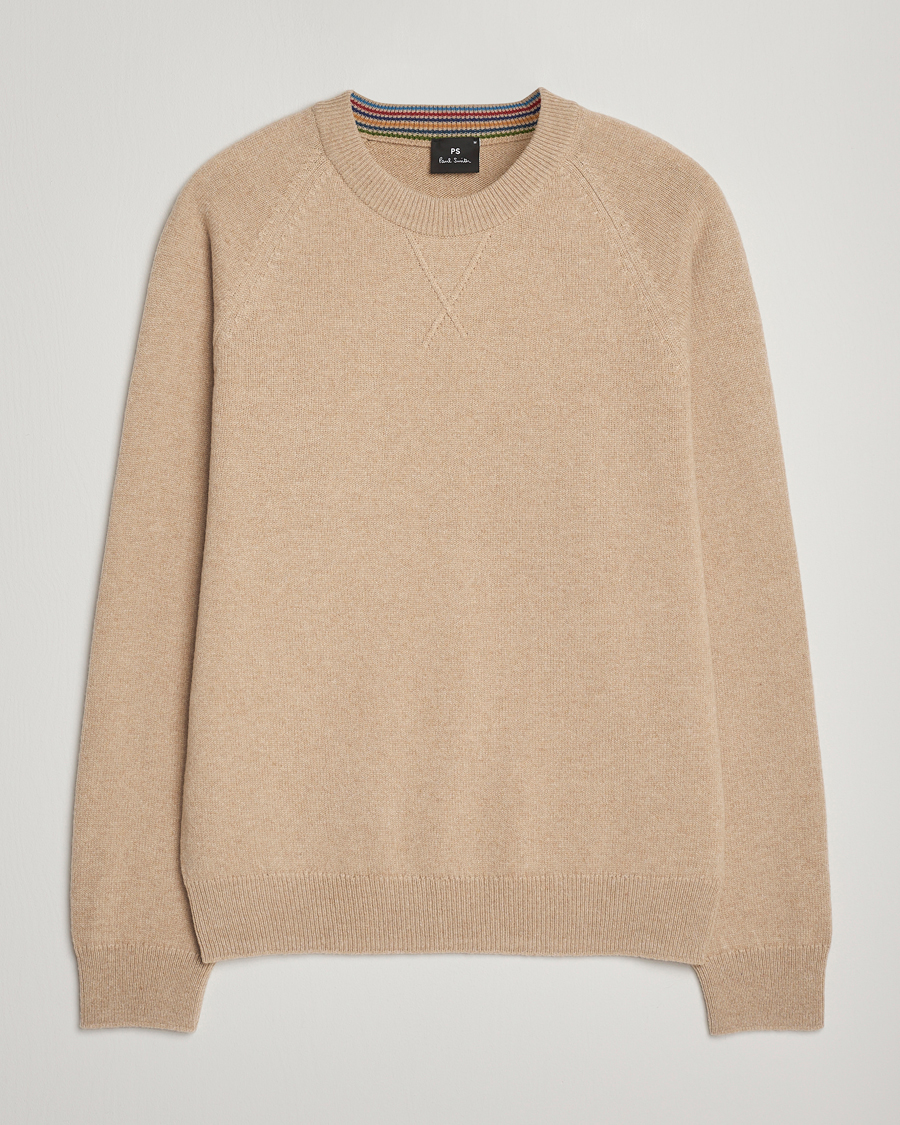 Mies | Puserot | PS Paul Smith | Merino Knitted Sweater Beige