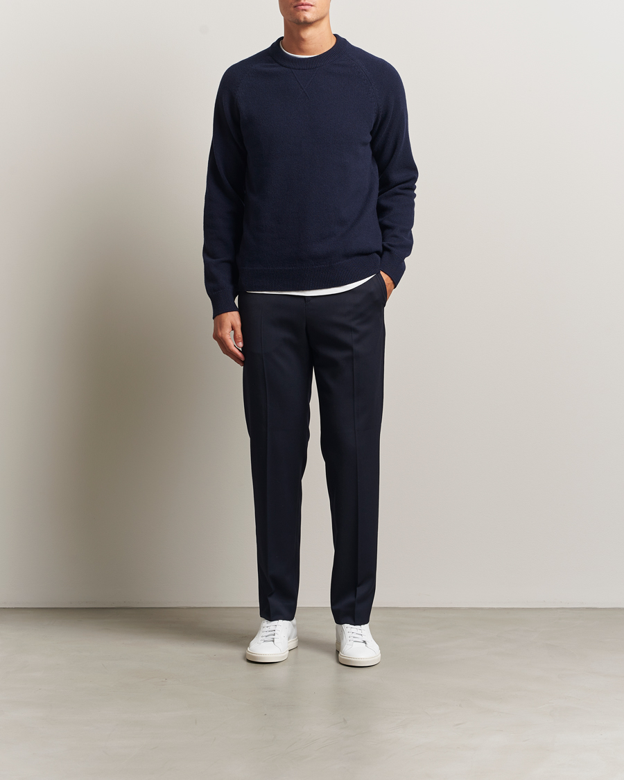 Mies | Puserot | PS Paul Smith | Merino Knitted Sweater Blue