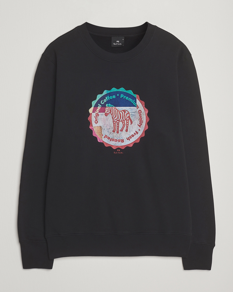 Mies | Puserot | PS Paul Smith | Zebra Bottle Top Crew Neck Sweatshirt Black