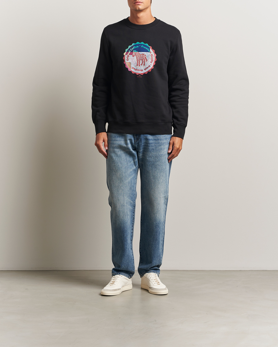 Mies | Puserot | PS Paul Smith | Zebra Bottle Top Crew Neck Sweatshirt Black