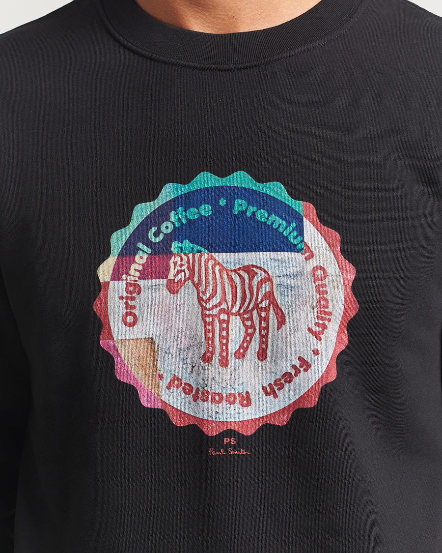 Mies | Puserot | PS Paul Smith | Zebra Bottle Top Crew Neck Sweatshirt Black