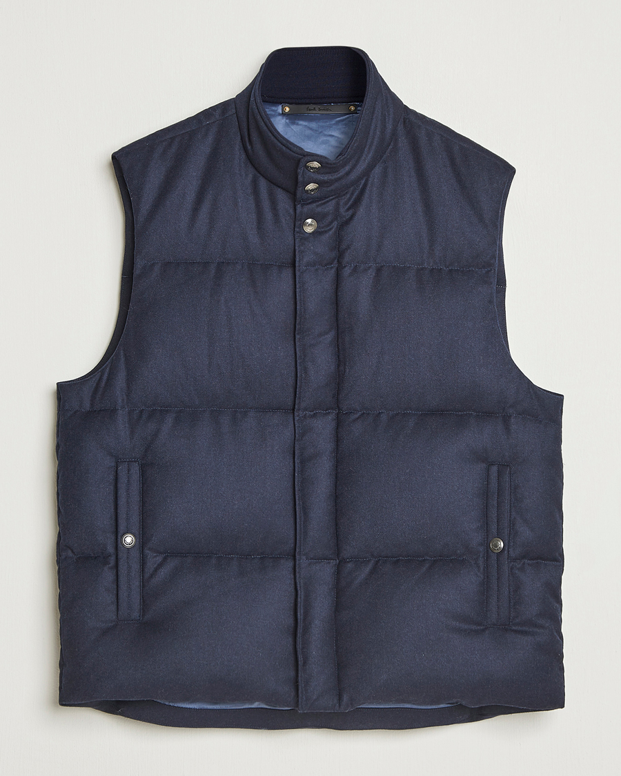 Mies | Takit | Paul Smith | Wool/Cashmere Down Gilet Navy