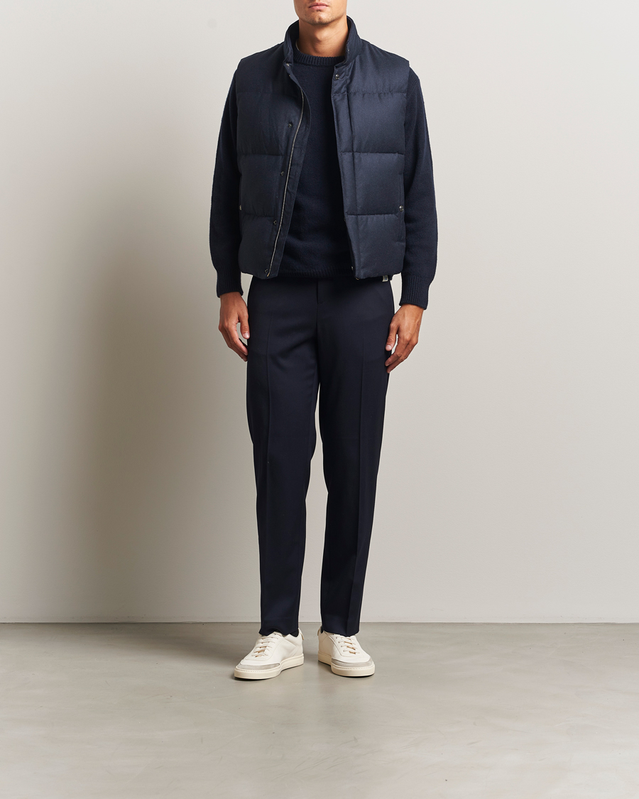 Mies | Takit | Paul Smith | Wool/Cashmere Down Gilet Navy
