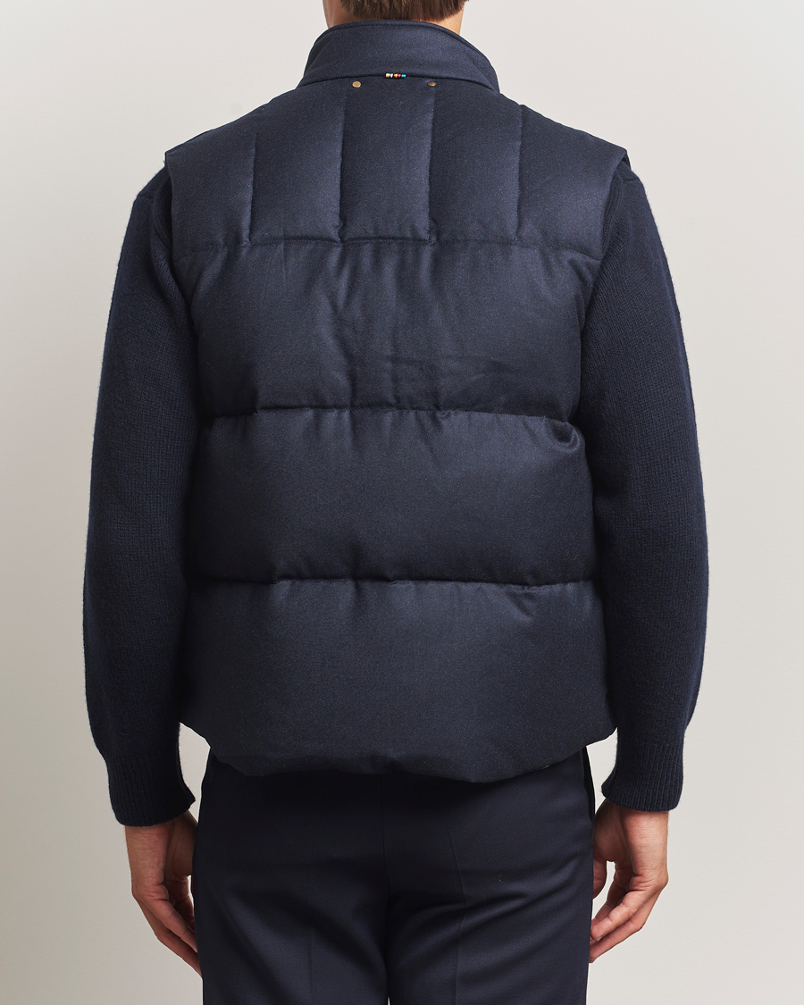 Mies | Takit | Paul Smith | Wool/Cashmere Down Gilet Navy