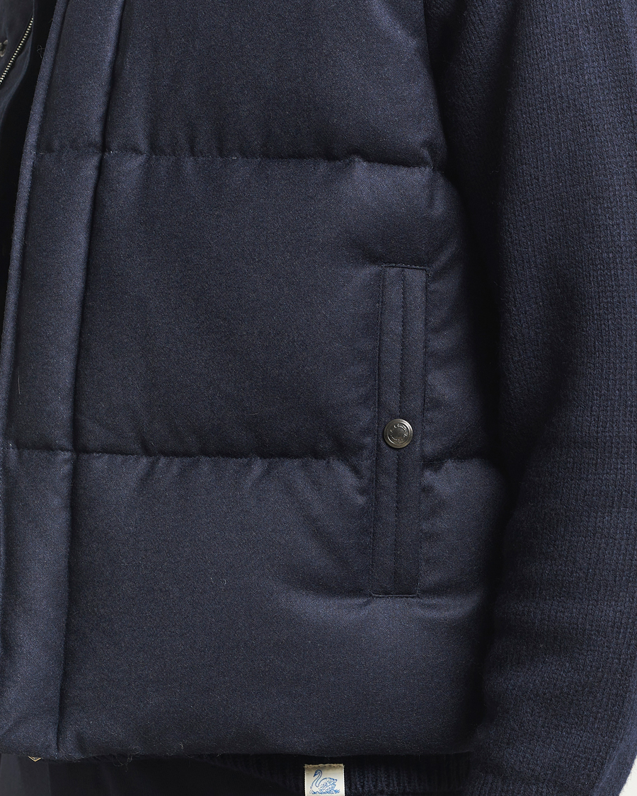 Mies | Takit | Paul Smith | Wool/Cashmere Down Gilet Navy
