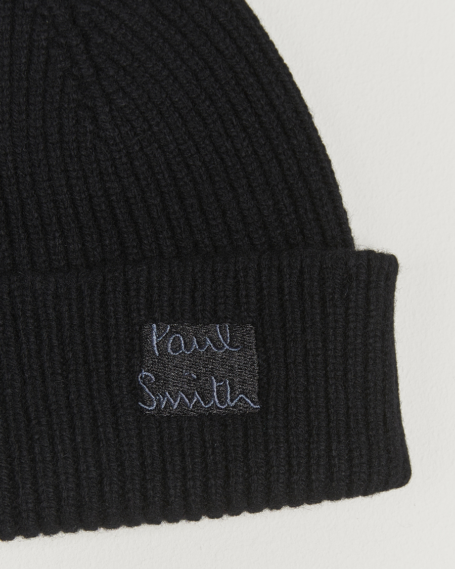 Mies | Pipot | Paul Smith | Cashmere Beanie Black