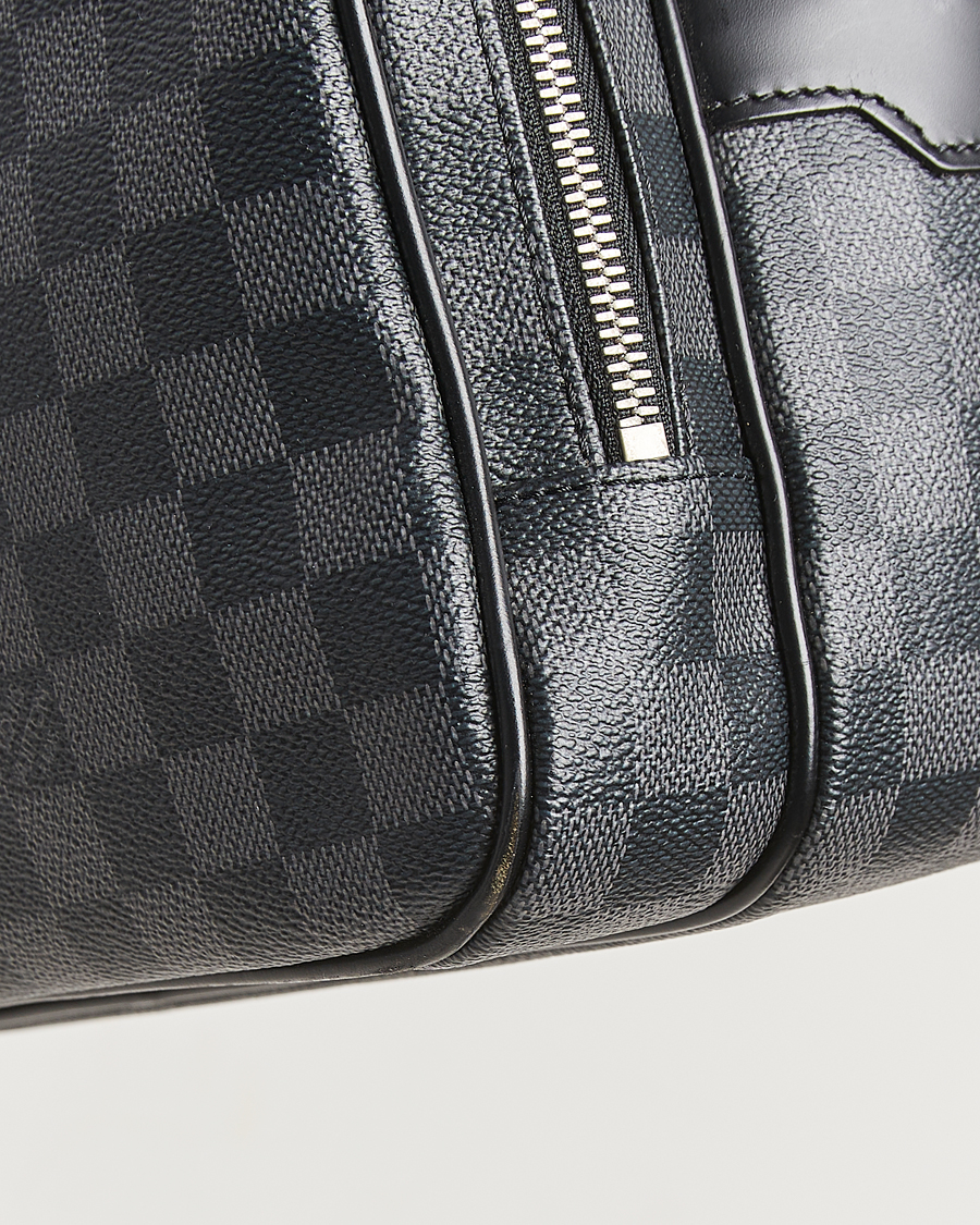Mies | Pre-Owned & Vintage Bags | Louis Vuitton Pre-Owned | Leoh Shoulder Bag Damier Graphite