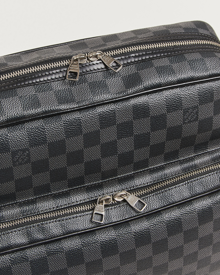 Mies | Pre-Owned & Vintage Bags | Louis Vuitton Pre-Owned | Leoh Shoulder Bag Damier Graphite
