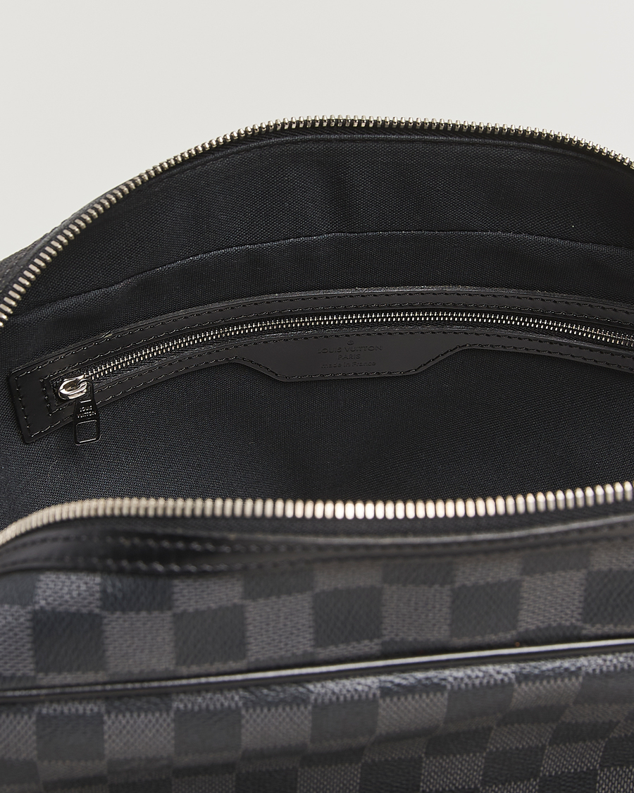 Mies | Pre-Owned & Vintage Bags | Louis Vuitton Pre-Owned | Leoh Shoulder Bag Damier Graphite