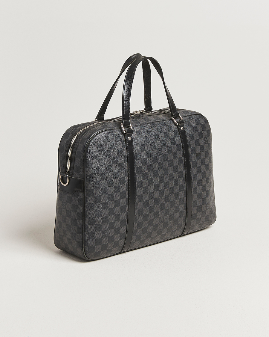 Mies | Pre-Owned & Vintage Bags | Louis Vuitton Pre-Owned | Jorn Porte Documents Damier Graphite