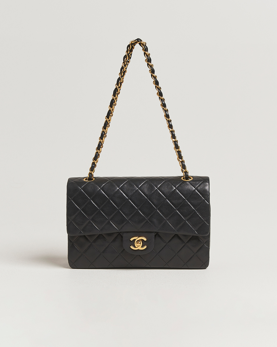 Mies | Chanel Pre-Owned Classic Double Flap Medium Black | Chanel Pre-Owned | Classic Double Flap Medium Black