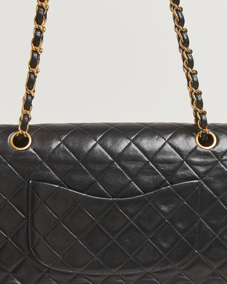 Mies | Chanel Pre-Owned Classic Double Flap Medium Black | Chanel Pre-Owned | Classic Double Flap Medium Black