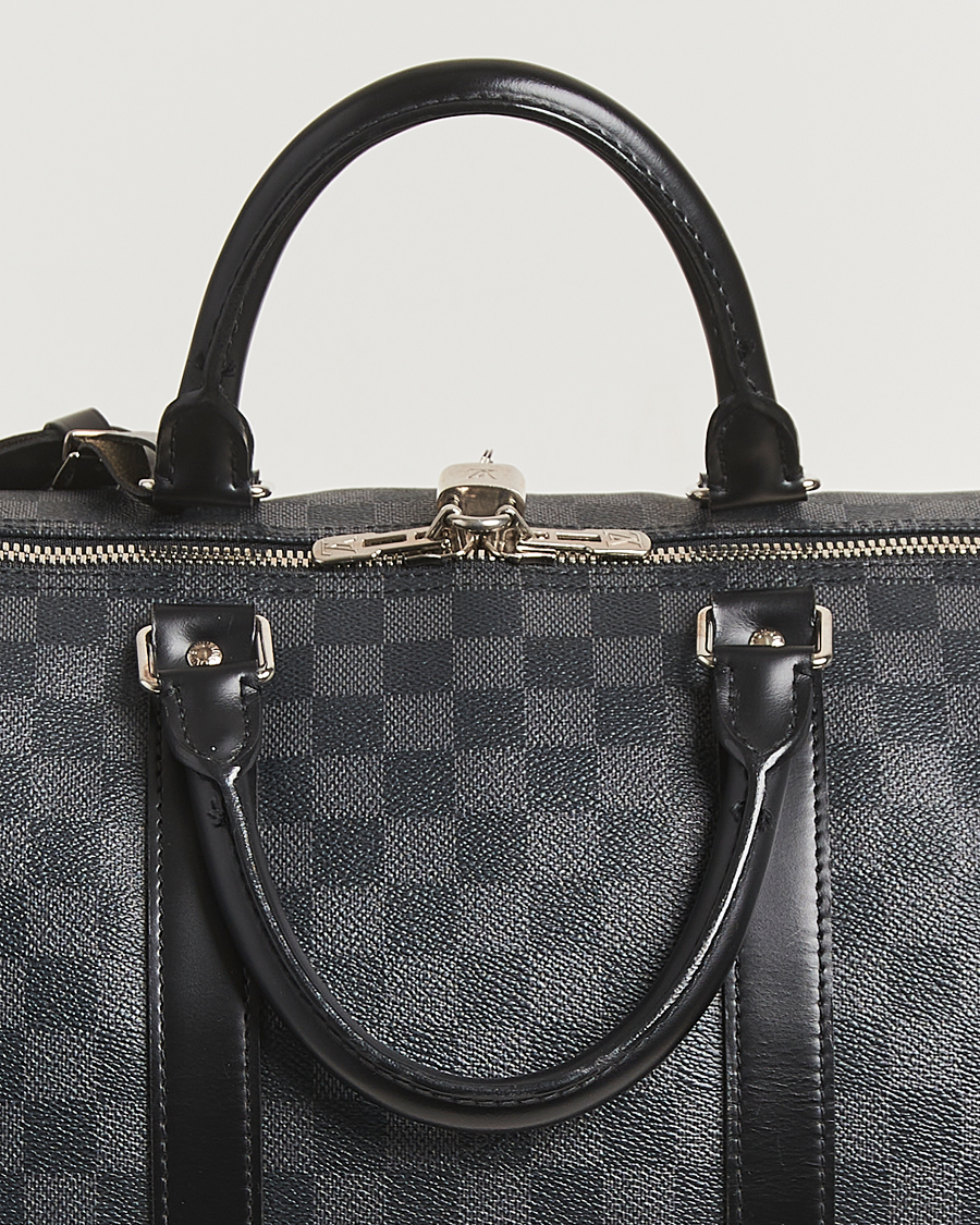 Mies | Louis Vuitton Pre-Owned Keepall Bandoulière 55 Damier Graphite | Louis Vuitton Pre-Owned | Keepall Bandoulière 55 Damier Graphite