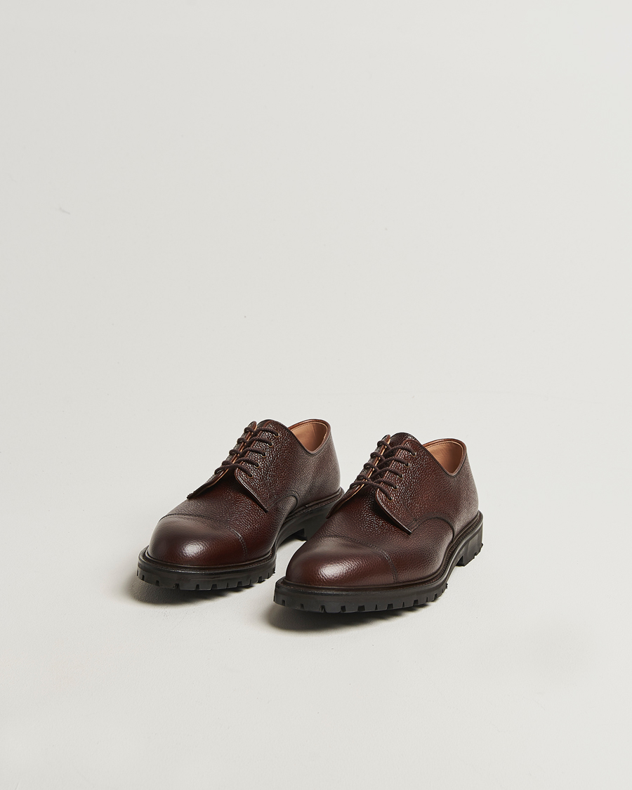 Mies | Derby-kengät | Crockett & Jones | Sandhurst Derby Vibram Brown Scotch Grain