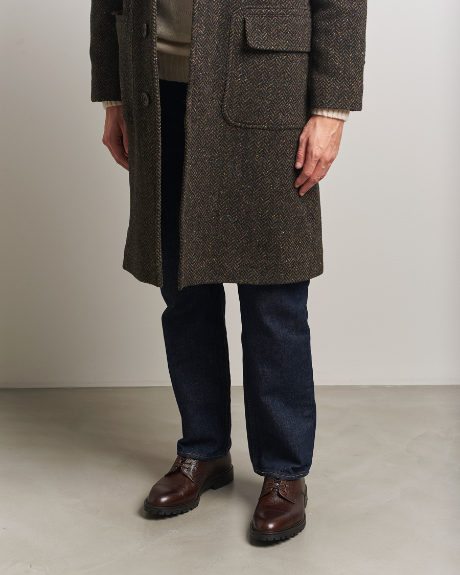 Mies | Derby-kengät | Crockett & Jones | Sandhurst Derby Vibram Brown Scotch Grain