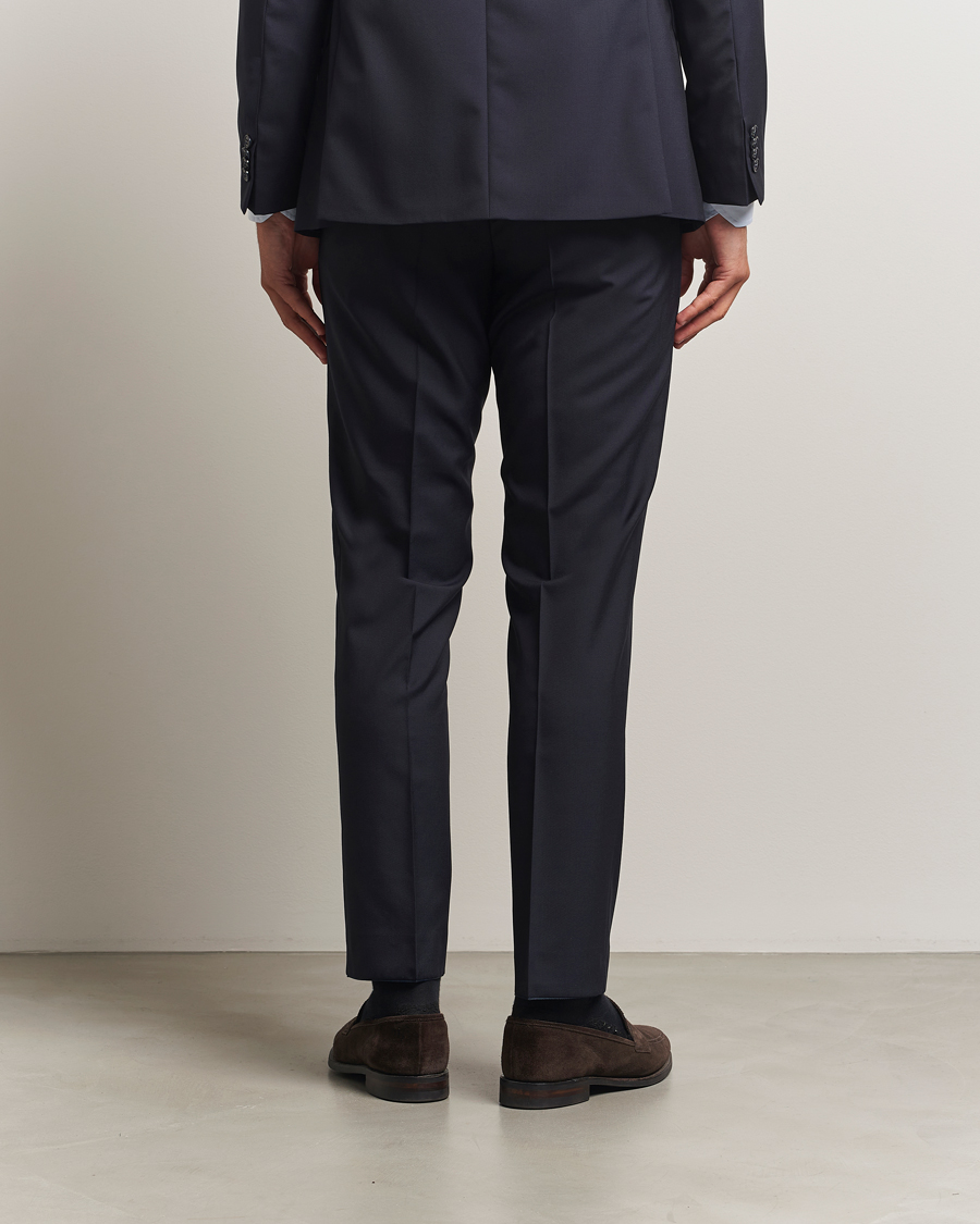 Mies | Housut | Oscar Jacobson | Dandy Wool Trousers Navy