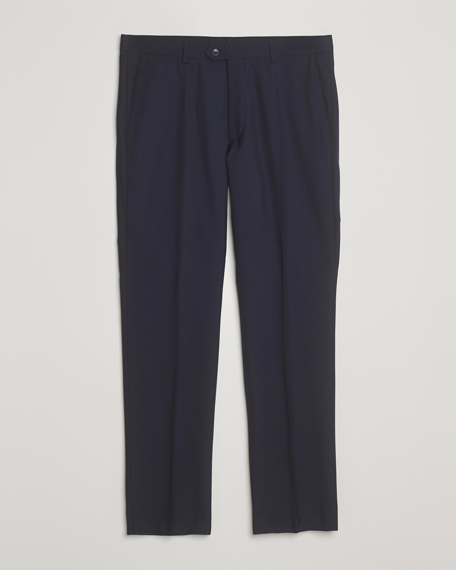 Mies | Housut | Oscar Jacobson | Dandy Wool Trousers Blue