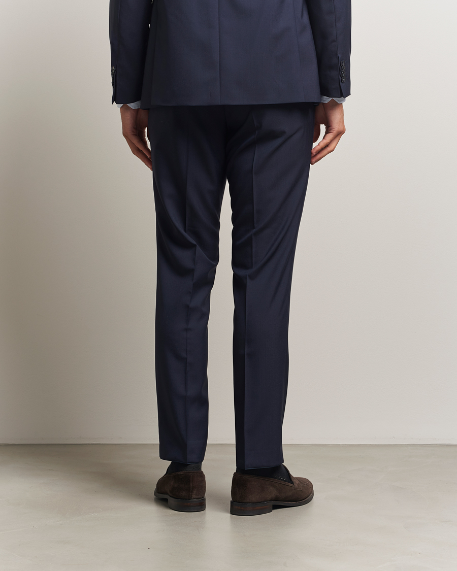 Mies | Housut | Oscar Jacobson | Dandy Wool Trousers Blue