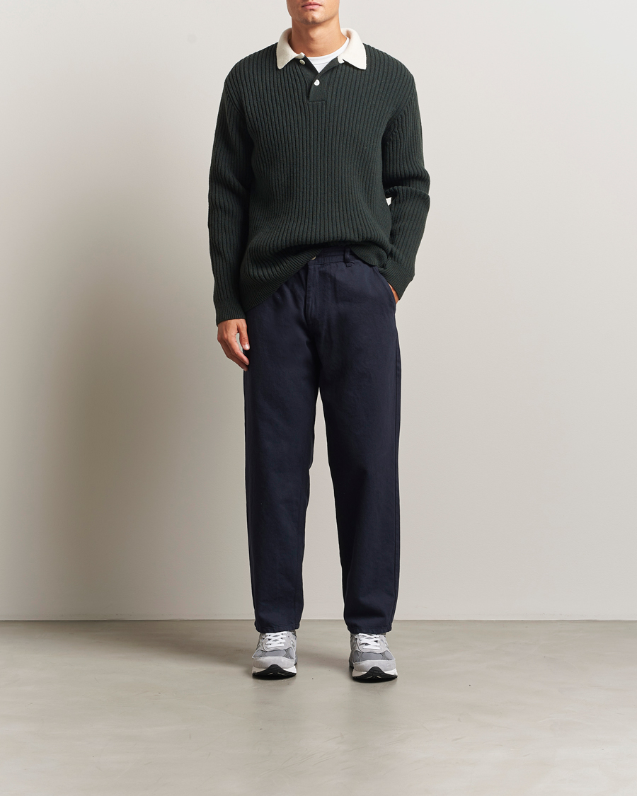 Mies | Housut | Forét | Clay Twill Pants Navy