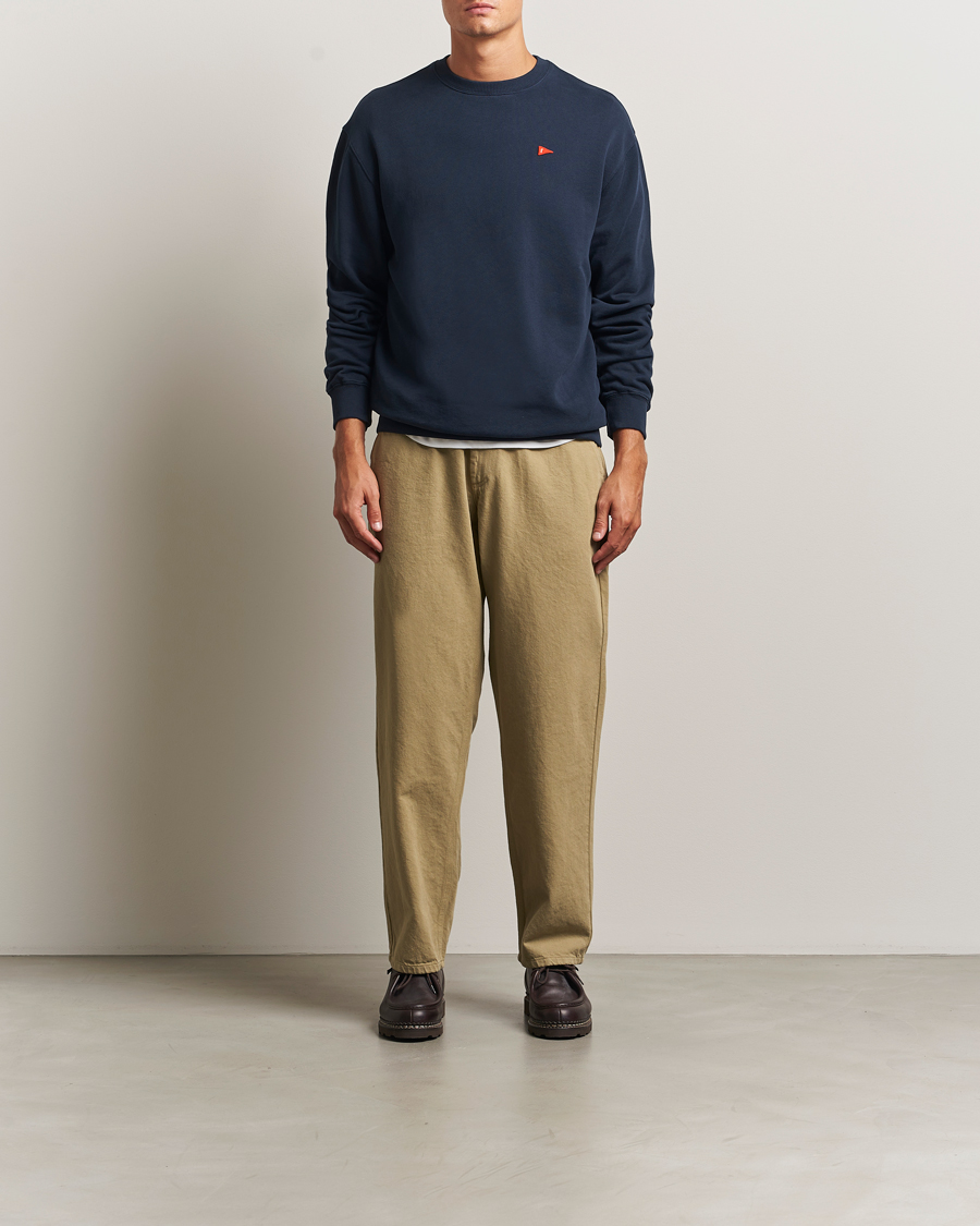 Mies | Puserot | Forét | Flag Sweatshirt Navy