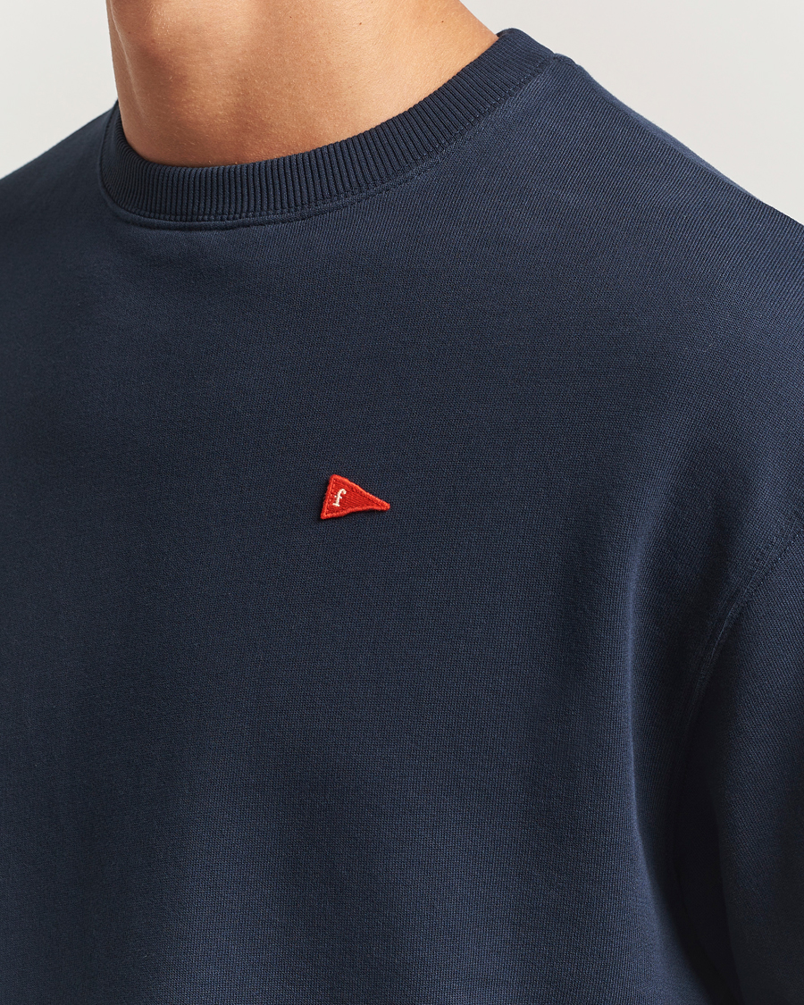 Mies | Puserot | Forét | Flag Sweatshirt Navy