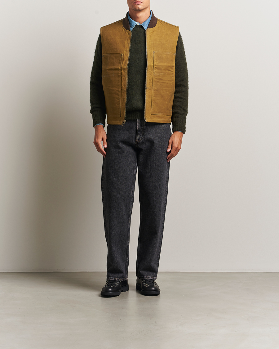 Mies | Takit | Filson | Tin Cloth Insulated Work Vest Dark Tan