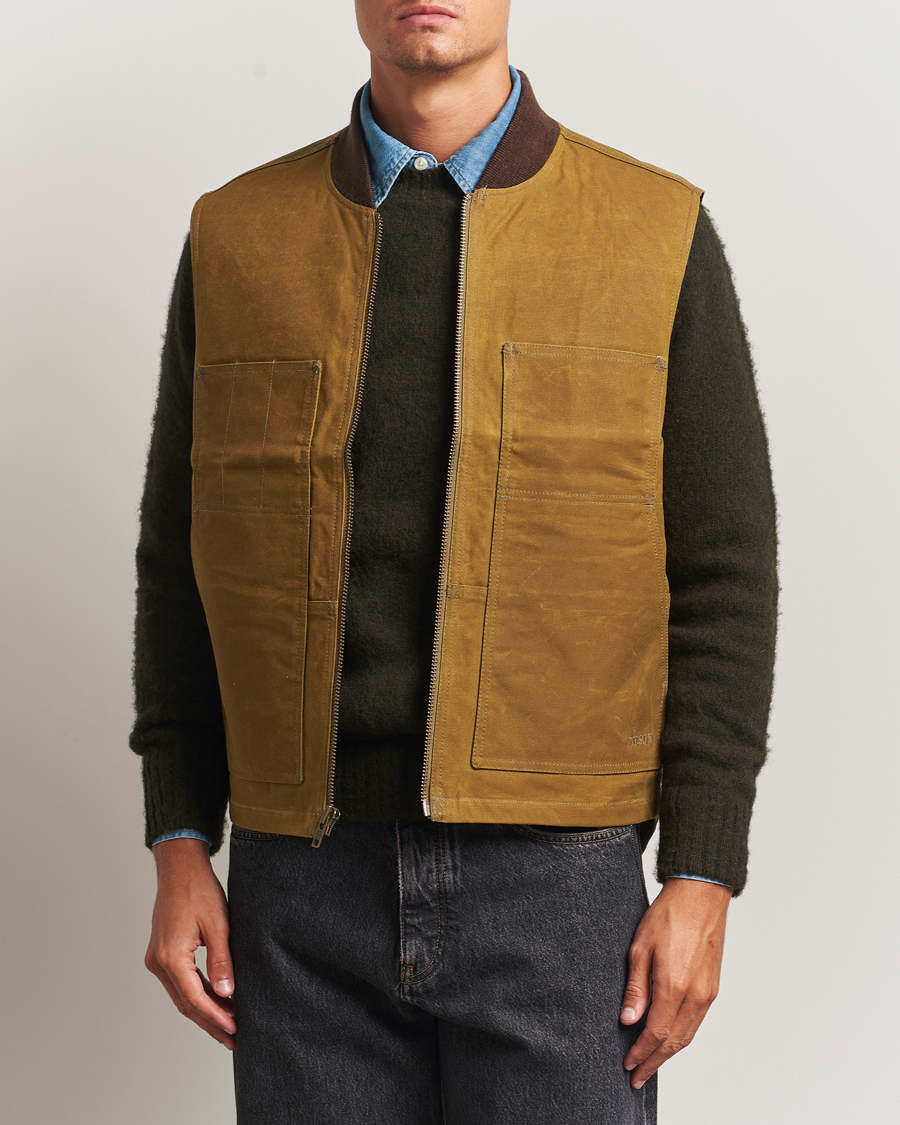 Mies | Takit | Filson | Tin Cloth Insulated Work Vest Dark Tan