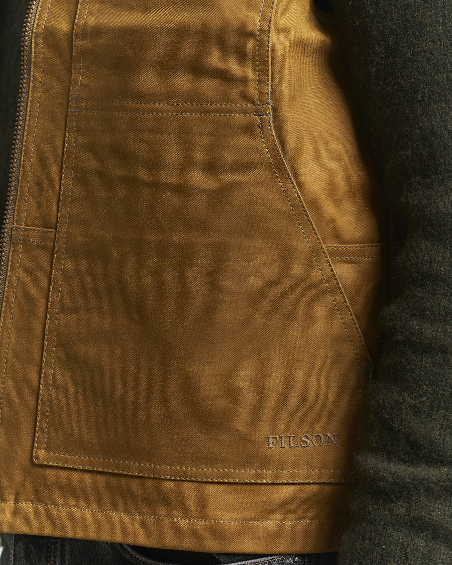 Mies | Takit | Filson | Tin Cloth Insulated Work Vest Dark Tan