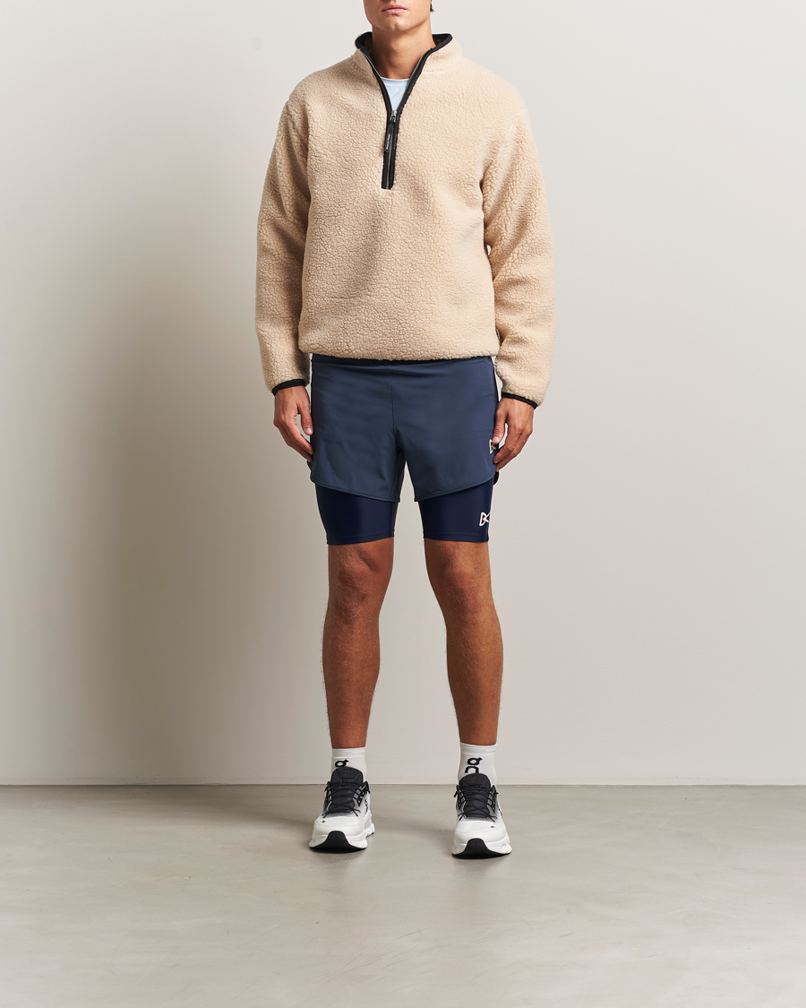 Mies | Puserot | District Vision | Heavyweight Half Zip Pile Fleece Quartz