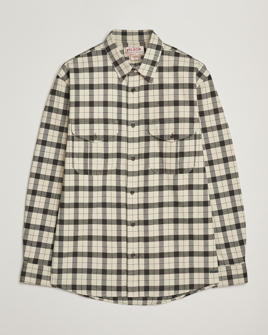 Mies | Kauluspaidat | Filson | Checked Alaskan Guide Shirt Cream/Grey