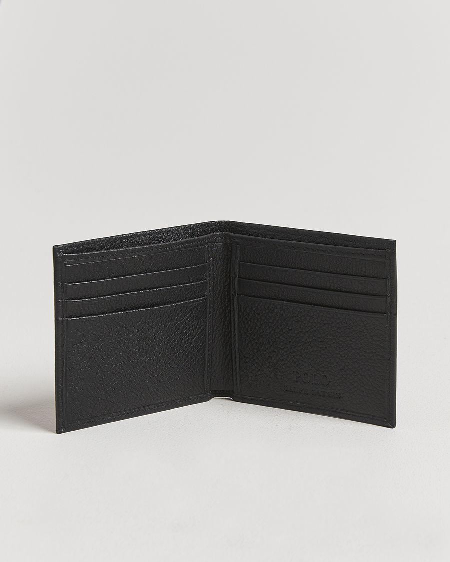 Mies | Lompakot | Polo Ralph Lauren | Pebbled Leather Billfold Wallet Black