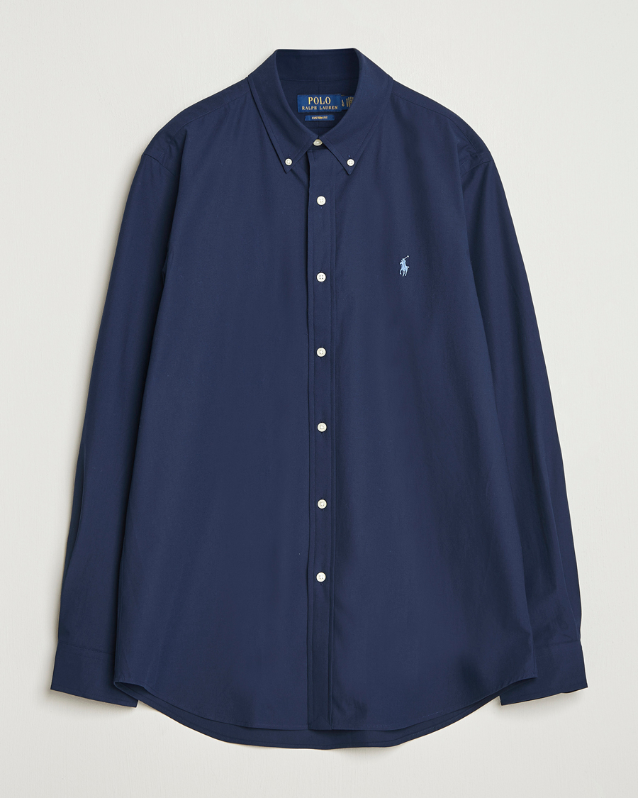 Mies | Kauluspaidat | Polo Ralph Lauren | Custom Fit Stretch Poplin Shirt Newport Navy