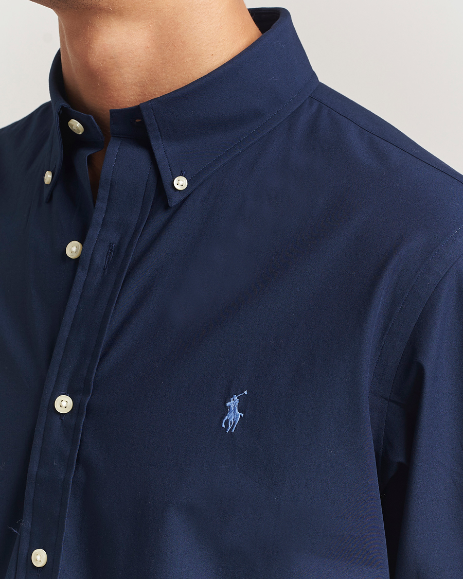 Mies | Kauluspaidat | Polo Ralph Lauren | Custom Fit Stretch Poplin Shirt Newport Navy