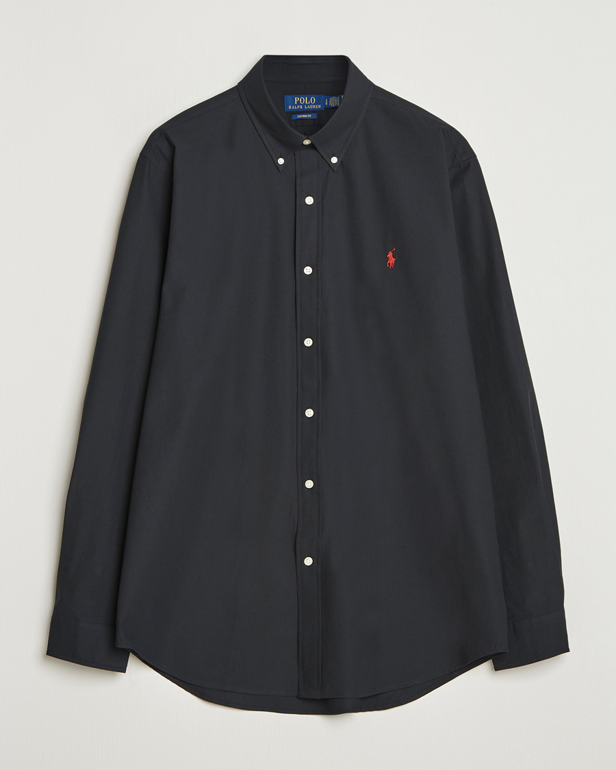 Mies | Kauluspaidat | Polo Ralph Lauren | Custom Fit Stretch Poplin Shirt Polo Black