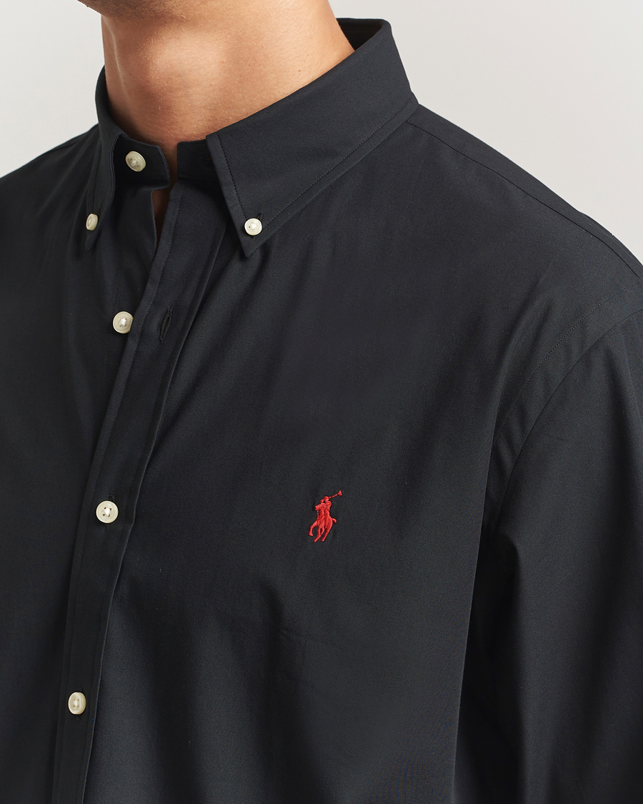 Mies | Kauluspaidat | Polo Ralph Lauren | Custom Fit Stretch Poplin Shirt Polo Black