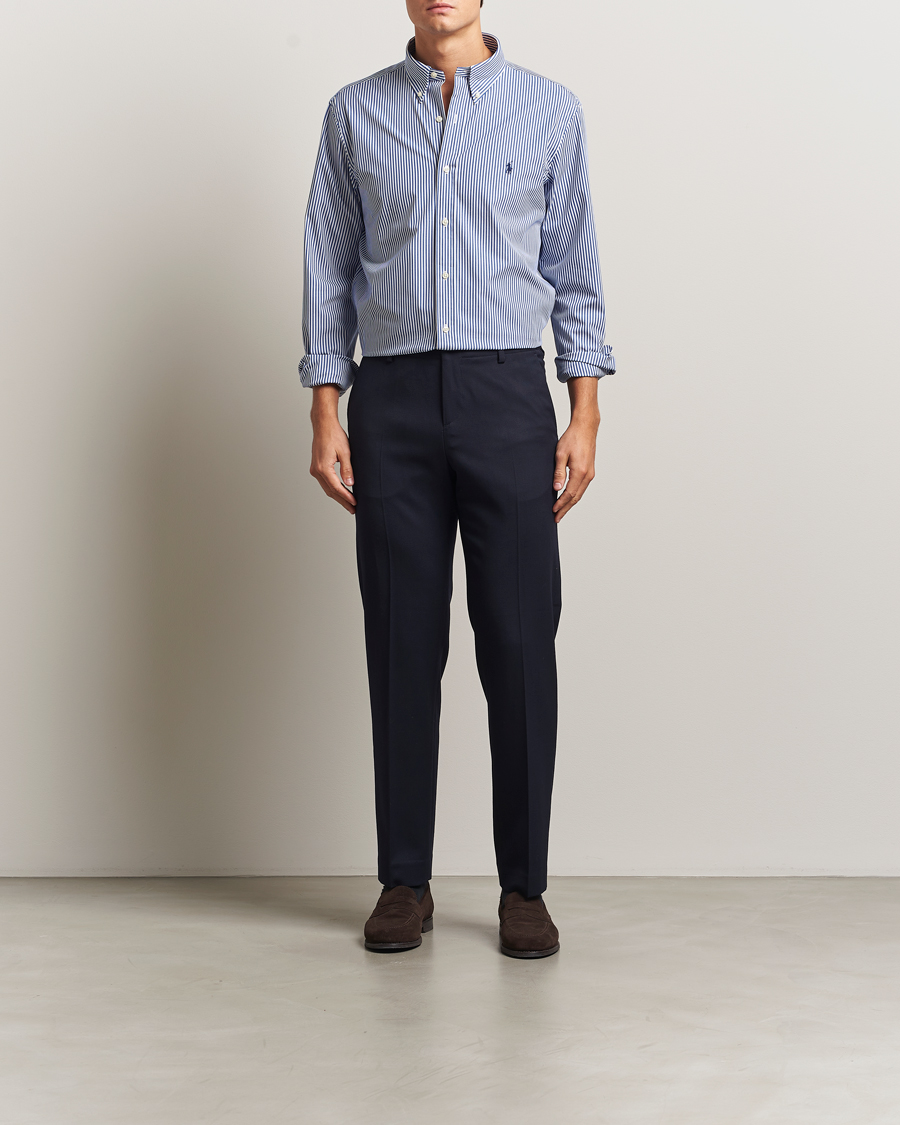 Mies | Kauluspaidat | Polo Ralph Lauren | Custom Fit Stretch Poplin Shirt Bengal Stripe