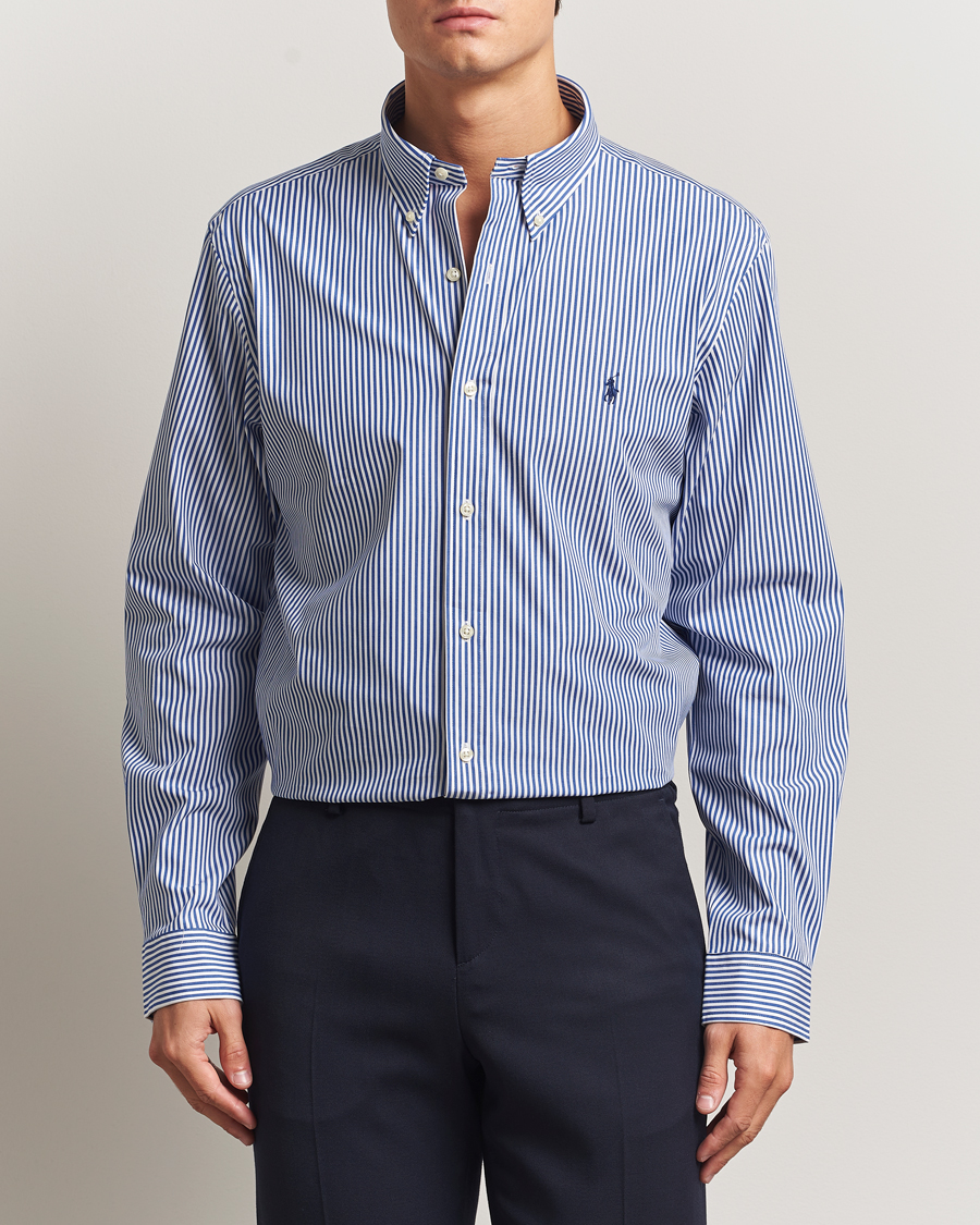 Mies | Kauluspaidat | Polo Ralph Lauren | Custom Fit Stretch Poplin Shirt Bengal Stripe