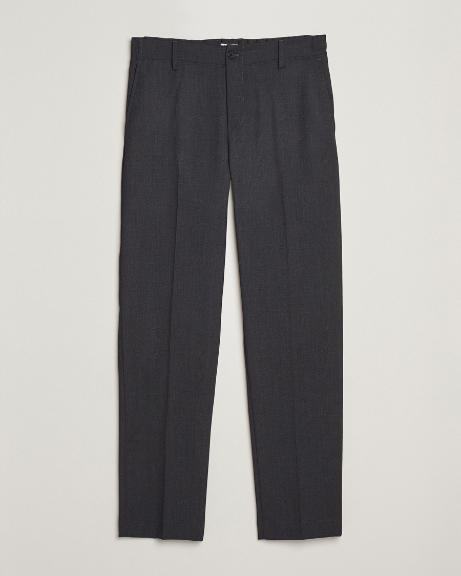 Mies | Housut | Filippa K | Troy Tailored Drawstring Trousers Mid Grey