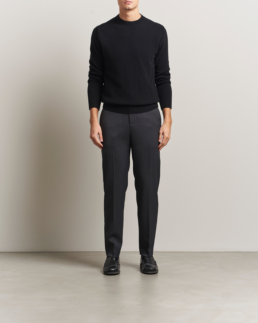 Mies | Housut | Filippa K | Troy Tailored Drawstring Trousers Mid Grey