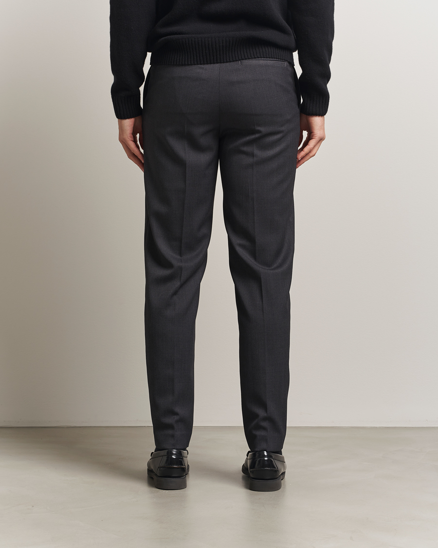 Mies | Housut | Filippa K | Troy Tailored Drawstring Trousers Mid Grey