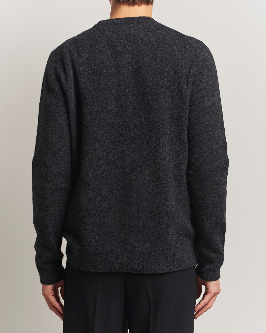 Mies | Puserot | Filippa K | Yak Knitted Sweater Charcoal Melange