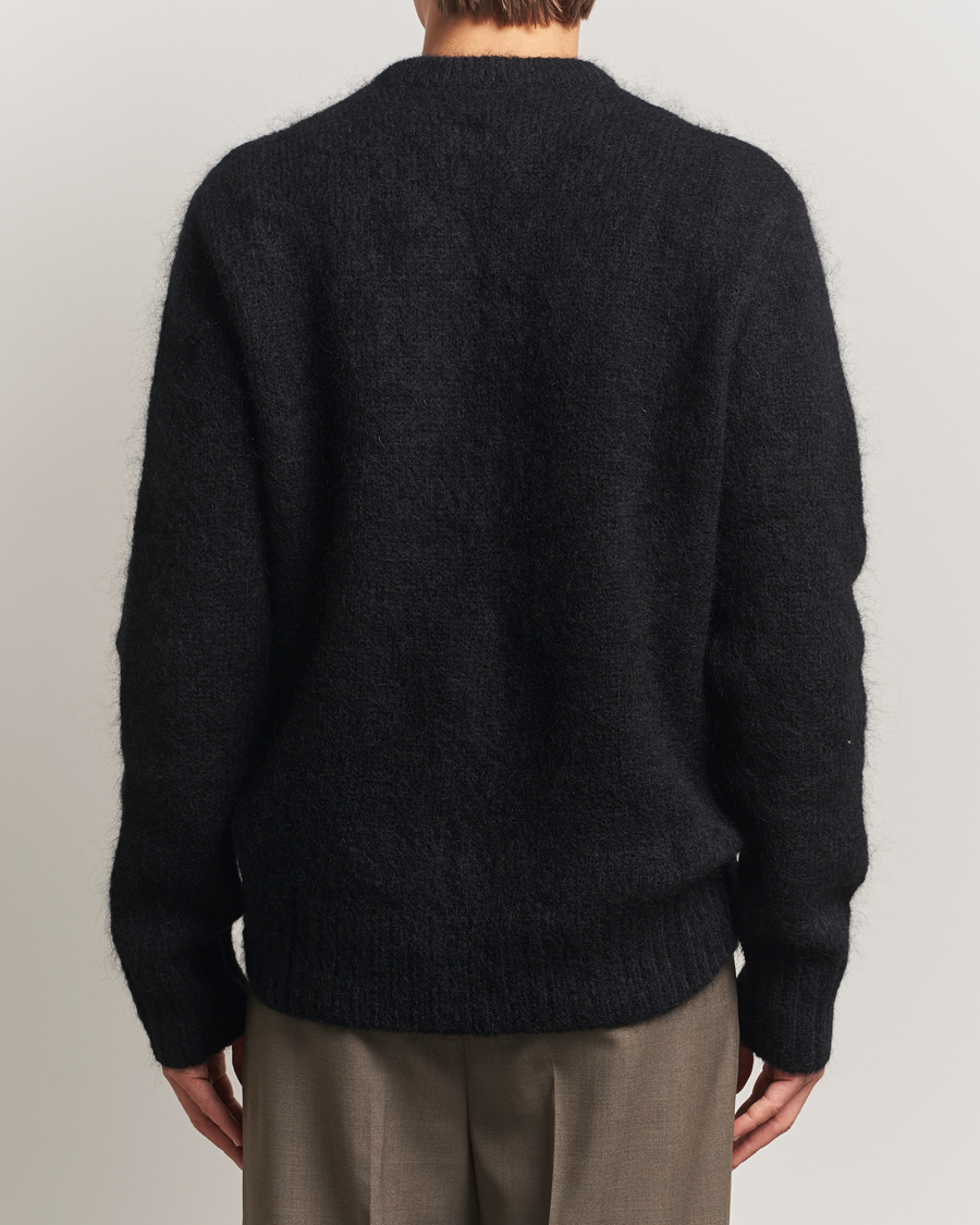Mies | Puserot | A Day's March | Tietar Mohair Sweater Black