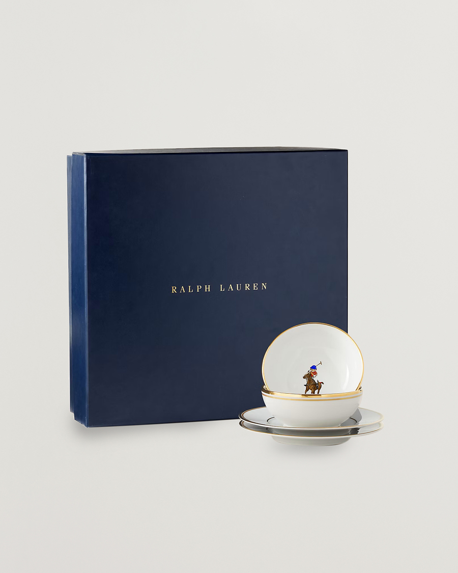 Mies | Kotiin | Ralph Lauren Home | Bowl and Plate Gift Set White/Gold