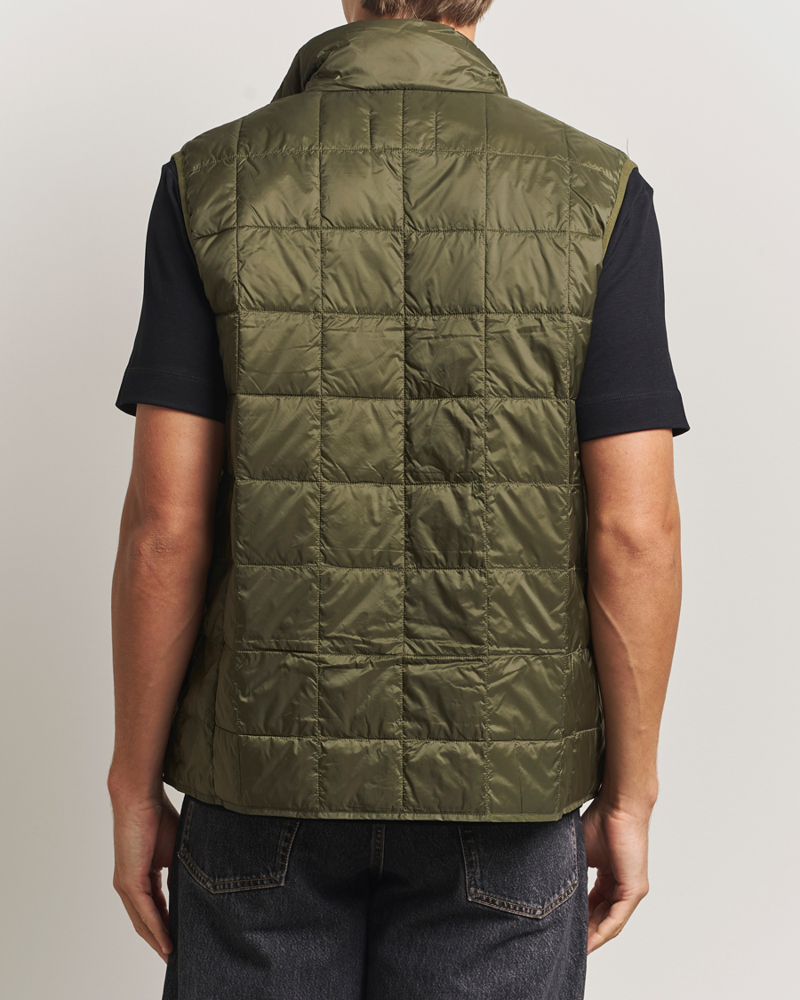 Mies | Ulkoliivit | TAION | High Neck Full Zip Lightweight Down Vest Dark Olive