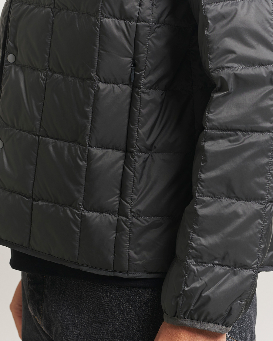 Mies | Takit | TAION | Crew Neck Button Down Jacket Dark Grey