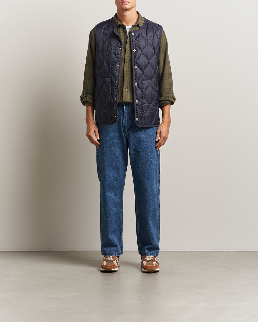 Mies | Ulkoliivit | TAION | Military Crew Neck Down Vest Navy