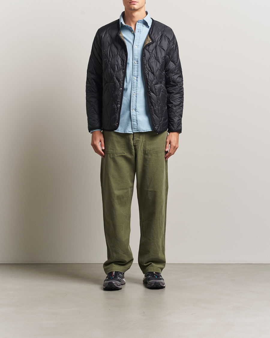 Mies | Takit | TAION | Military Crew Neck Down Jacket Black