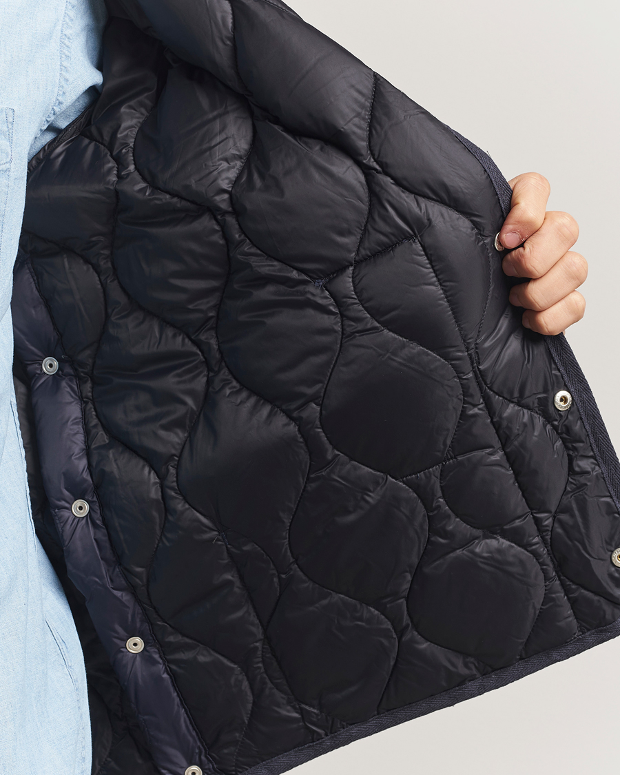 Mies | Takit | TAION | Military Crew Neck Down Jacket Navy